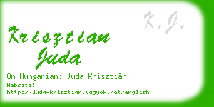 krisztian juda business card